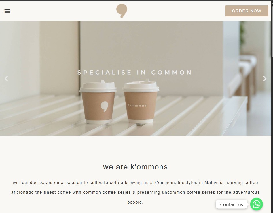 Cafe Website